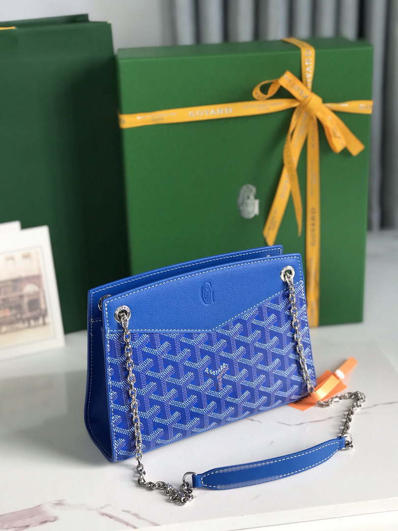 Goyard ROUETSMINTY08CL08P Rouette Structur¨¦ Mini Bag Blue