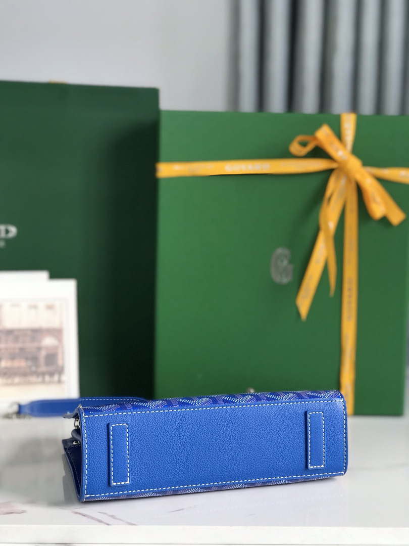 Goyard ROUETSMINTY08CL08P Rouette Structur¨¦ Mini Bag Blue