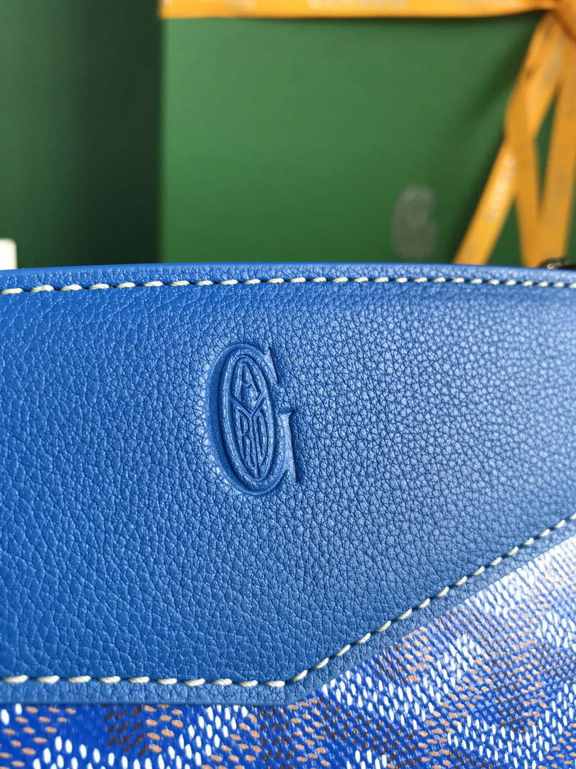 Goyard ROUETSMINTY08CL08P Rouette Structur¨¦ Mini Bag Blue