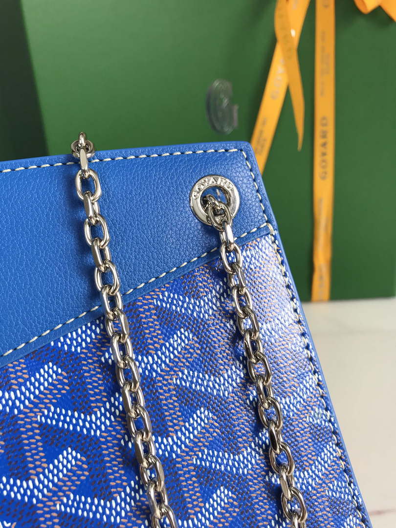 Goyard ROUETSMINTY08CL08P Rouette Structur¨¦ Mini Bag Blue