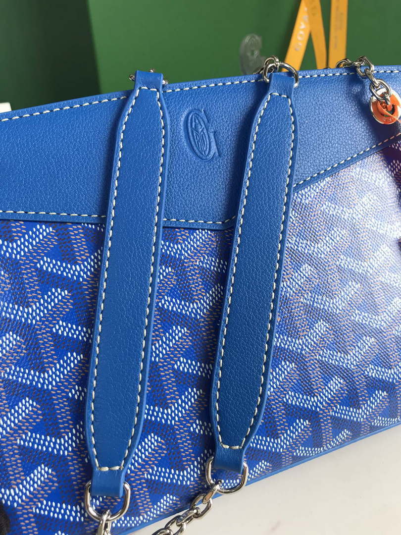 Goyard ROUETSMINTY08CL08P Rouette Structur¨¦ Mini Bag Blue