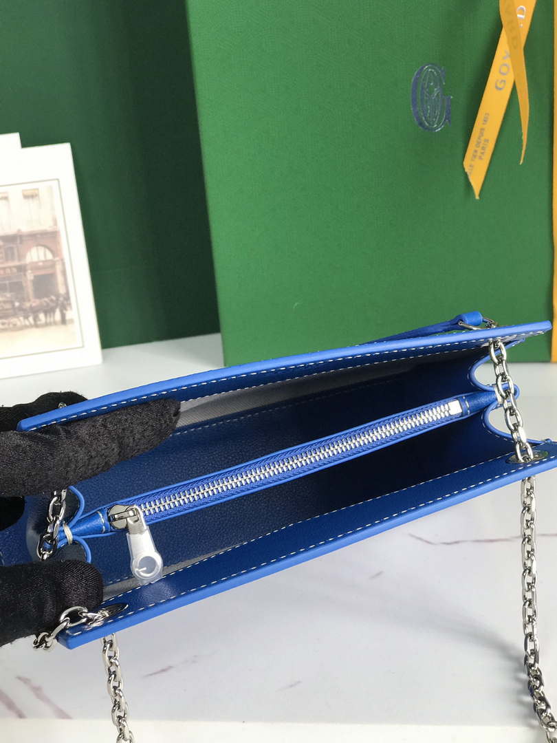 Goyard ROUETSMINTY08CL08P Rouette Structur¨¦ Mini Bag Blue