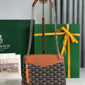 Goyard ROUETSMINTY08CL08P Rouette Structur¨¦ Mini Bag Brown - Default Title - View 1