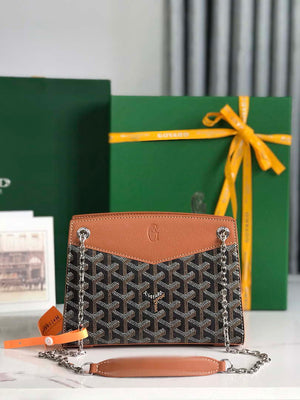 Goyard ROUETSMINTY08CL08P Rouette Structur¨¦ Mini Bag Brown - Default Title - View 2