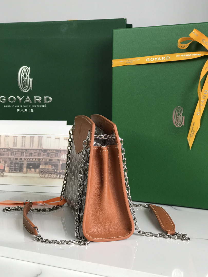 Goyard ROUETSMINTY08CL08P Rouette Structur¨¦ Mini Bag Brown