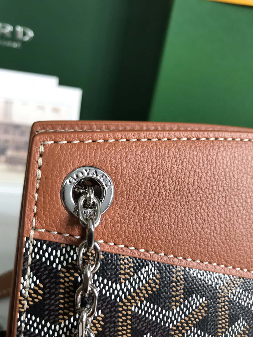 Goyard ROUETSMINTY08CL08P Rouette Structur¨¦ Mini Bag Brown