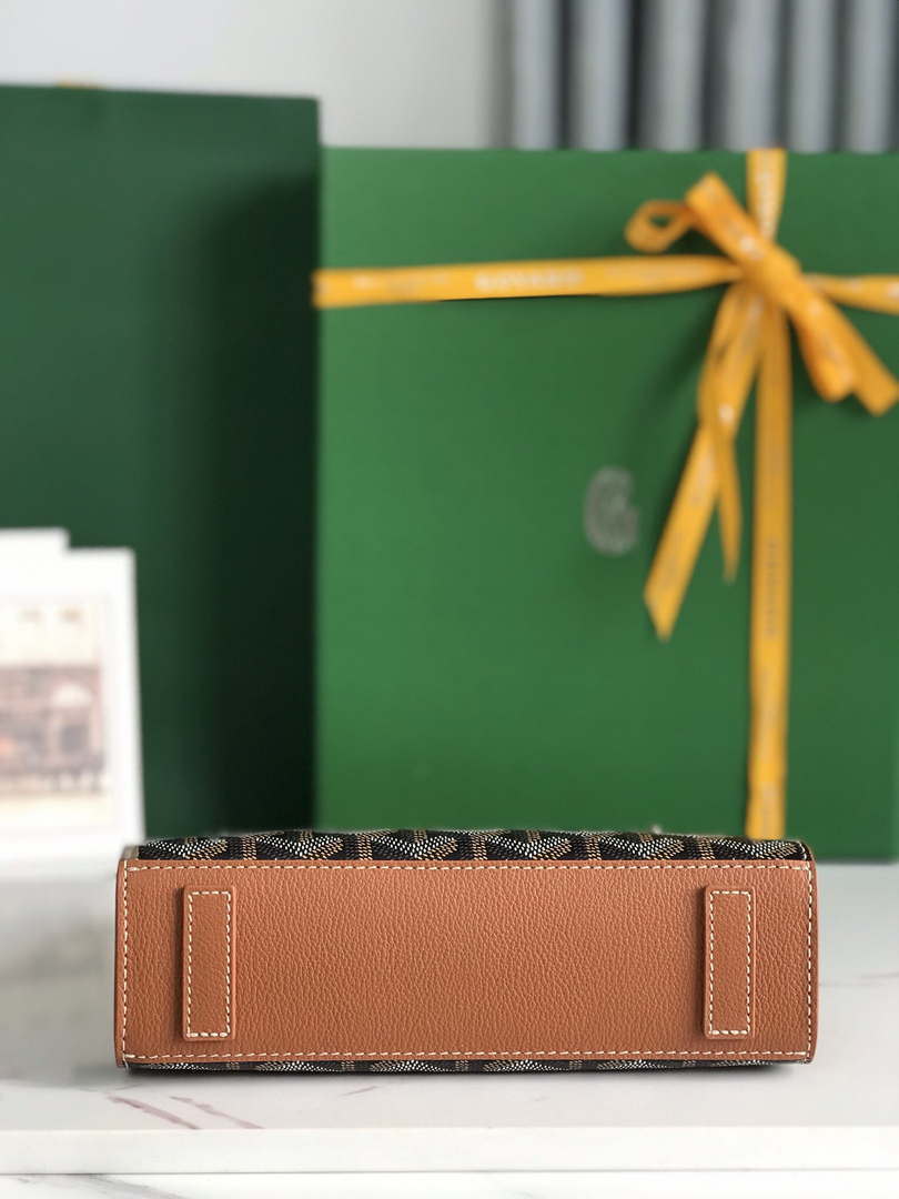 Goyard ROUETSMINTY08CL08P Rouette Structur¨¦ Mini Bag Brown