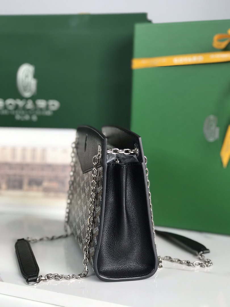 Goyard ROUETSMINTY08CL08P Rouette Structur¨¦ Mini Bag Black