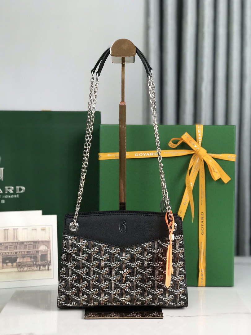 Goyard ROUETSMINTY08CL08P Rouette Structur¨¦ Mini Bag Black