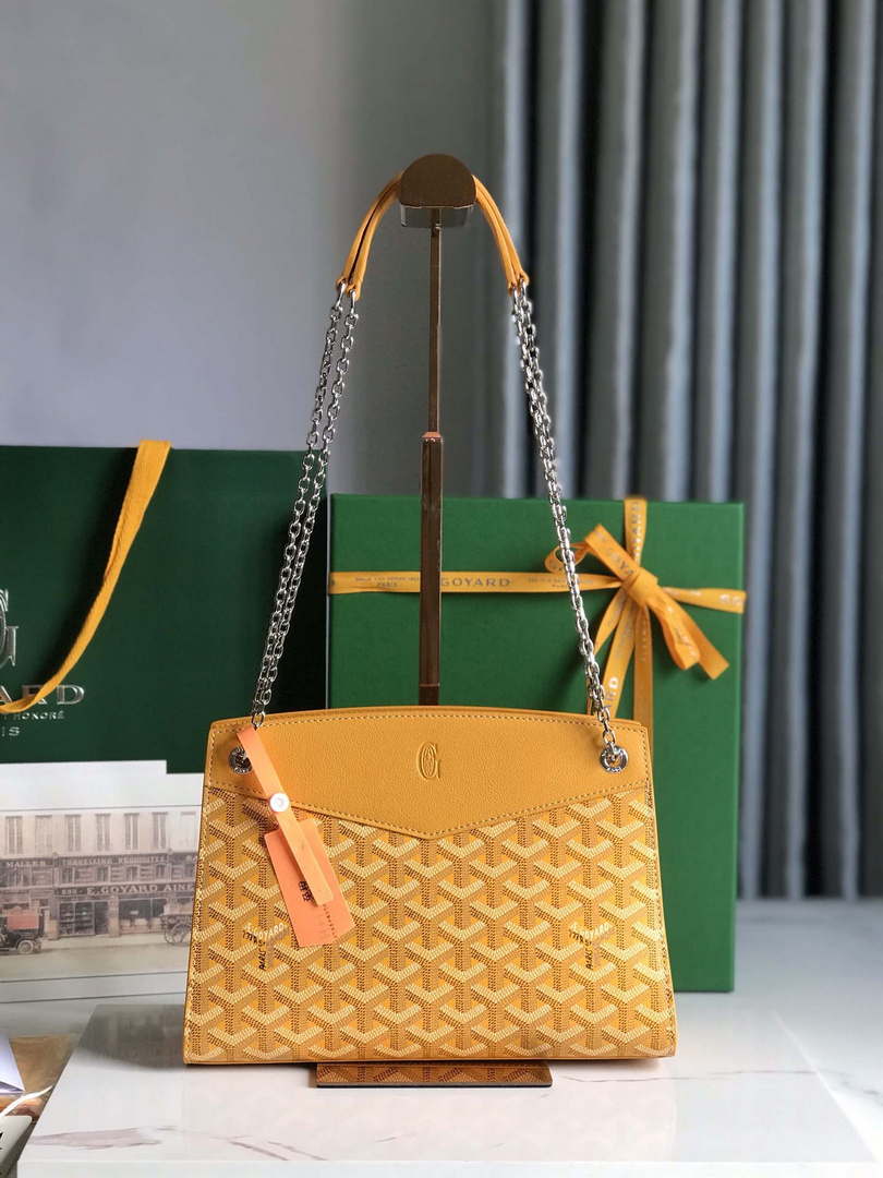 Goyard ROUETSMINTY08CL08P Rouette Structur¨¦ Mini Bag Yellow