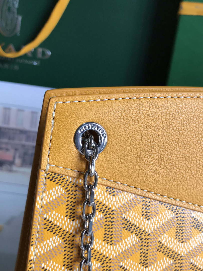 Goyard ROUETSMINTY08CL08P Rouette Structur¨¦ Mini Bag Yellow