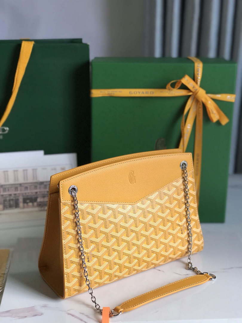 Goyard ROUETSMINTY08CL08P Rouette Structur¨¦ Mini Bag Yellow