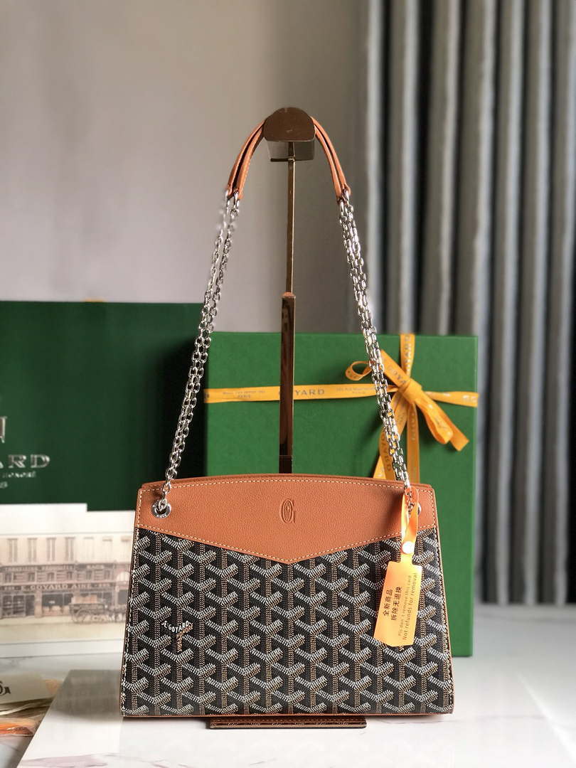 Goyard ROUETSPMLTY07CL07P Rouette Structur¨¦ PM Bag Brown