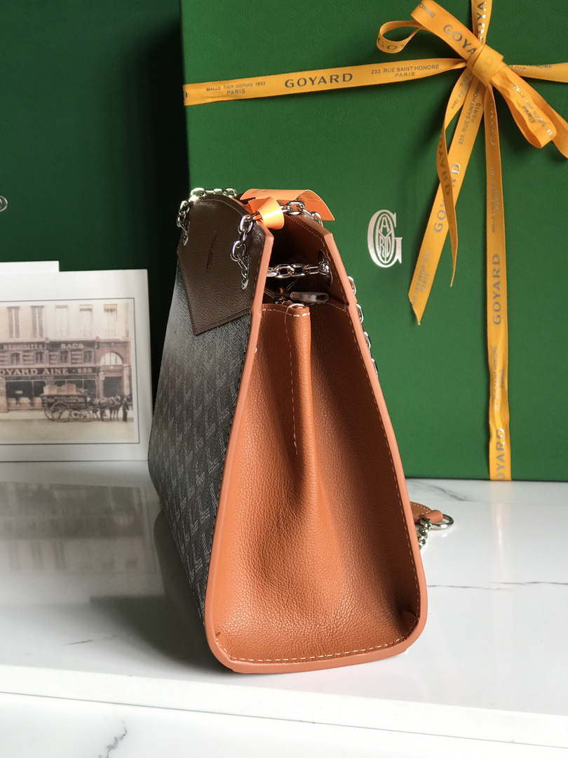 Goyard ROUETSPMLTY07CL07P Rouette Structur¨¦ PM Bag Brown