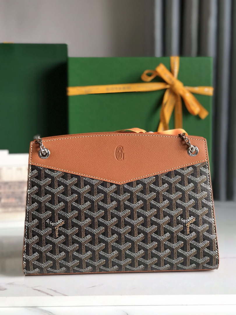 Goyard ROUETSPMLTY07CL07P Rouette Structur¨¦ PM Bag Brown