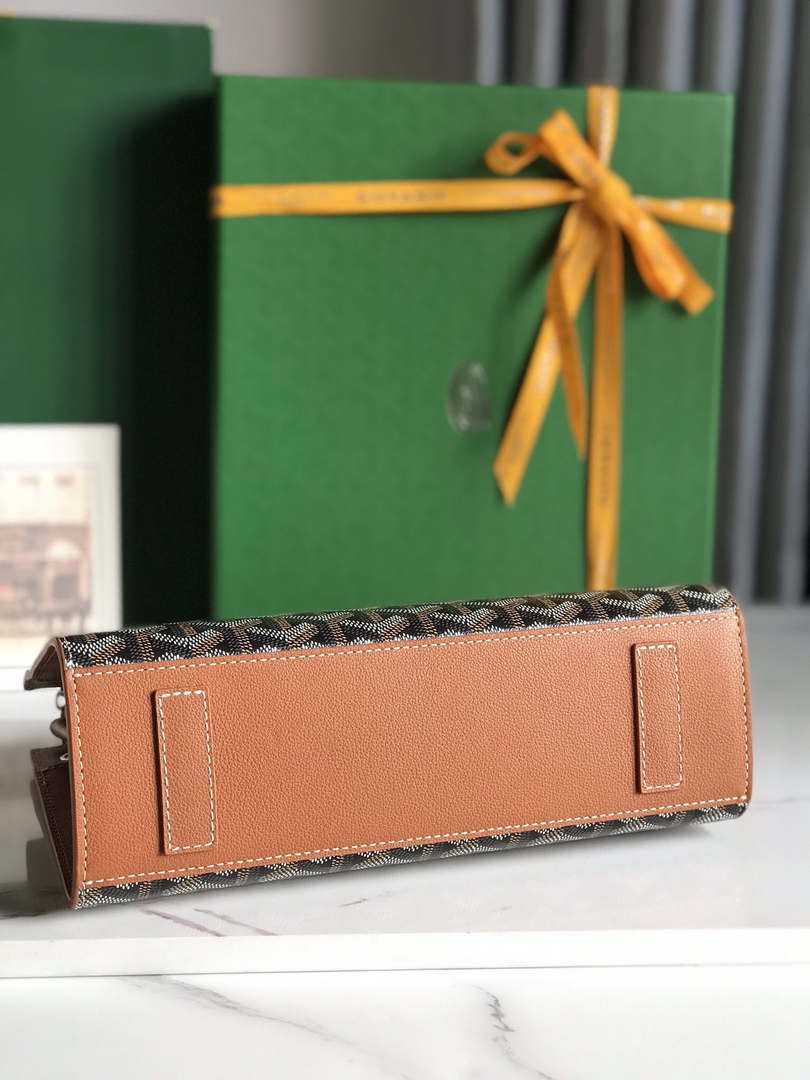 Goyard ROUETSPMLTY07CL07P Rouette Structur¨¦ PM Bag Brown