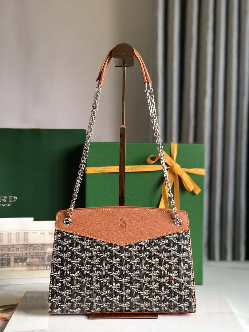Goyard ROUETSPMLTY07CL07P Rouette Structur¨¦ PM Bag Brown