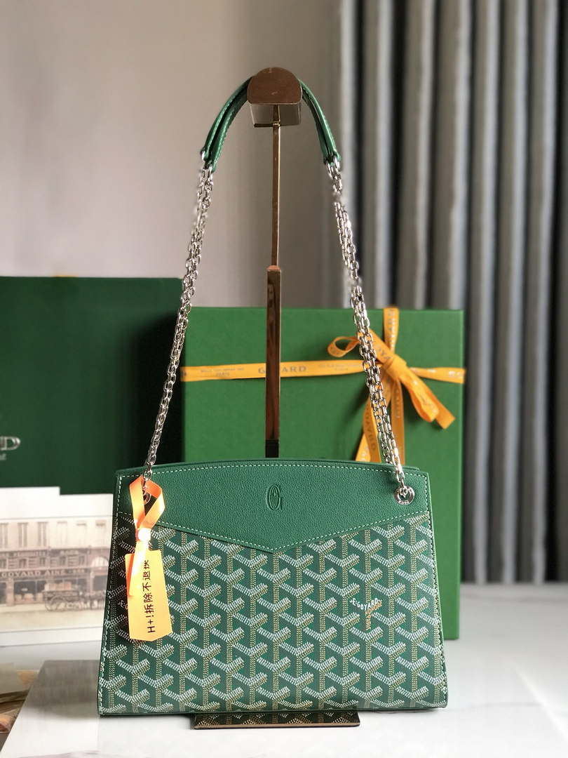 Goyard ROUETSPMLTY07CL07P Rouette Structur¨¦ PM Bag Green