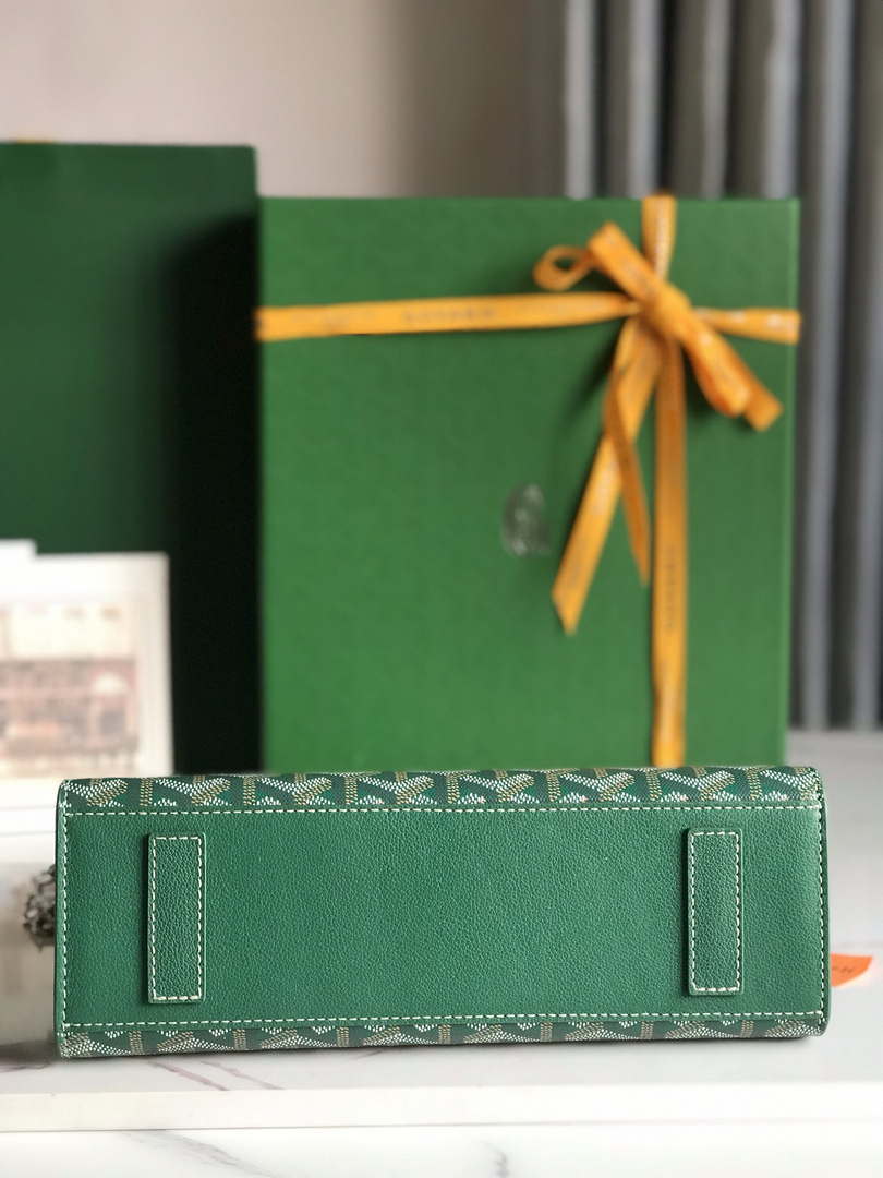 Goyard ROUETSPMLTY07CL07P Rouette Structur¨¦ PM Bag Green