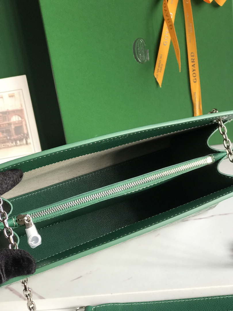 Goyard ROUETSPMLTY07CL07P Rouette Structur¨¦ PM Bag Green