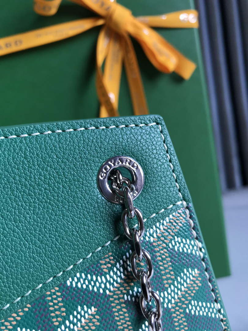 Goyard ROUETSPMLTY07CL07P Rouette Structur¨¦ PM Bag Green