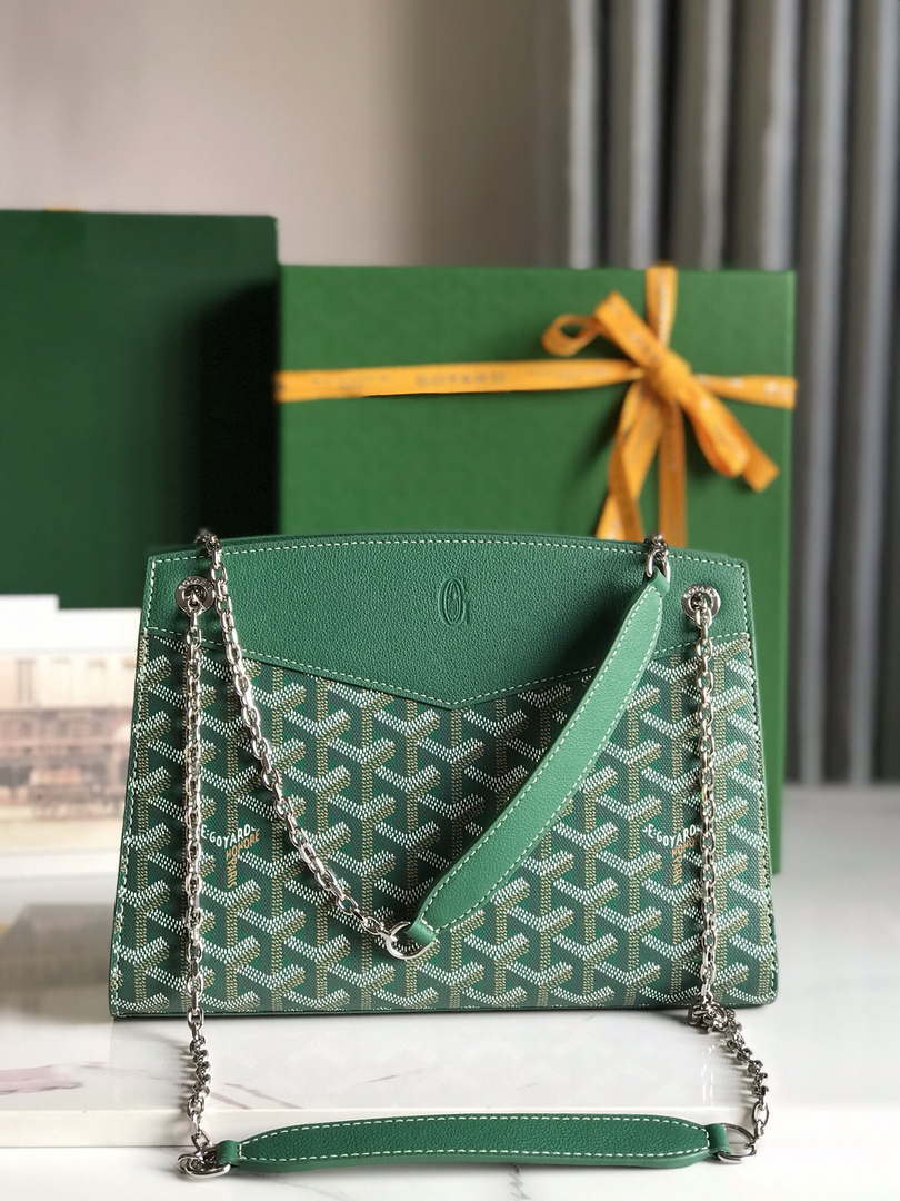 Goyard ROUETSPMLTY07CL07P Rouette Structur¨¦ PM Bag Green