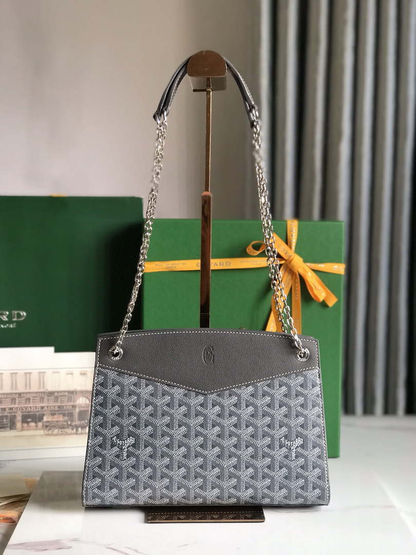 Goyard ROUETSPMLTY07CL07P Rouette Structur¨¦ PM Bag Gray