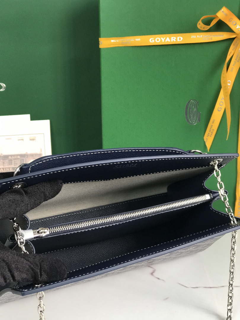 Goyard ROUETSPMLTY07CL07P Rouette Structur¨¦ PM Bag Navy Blue