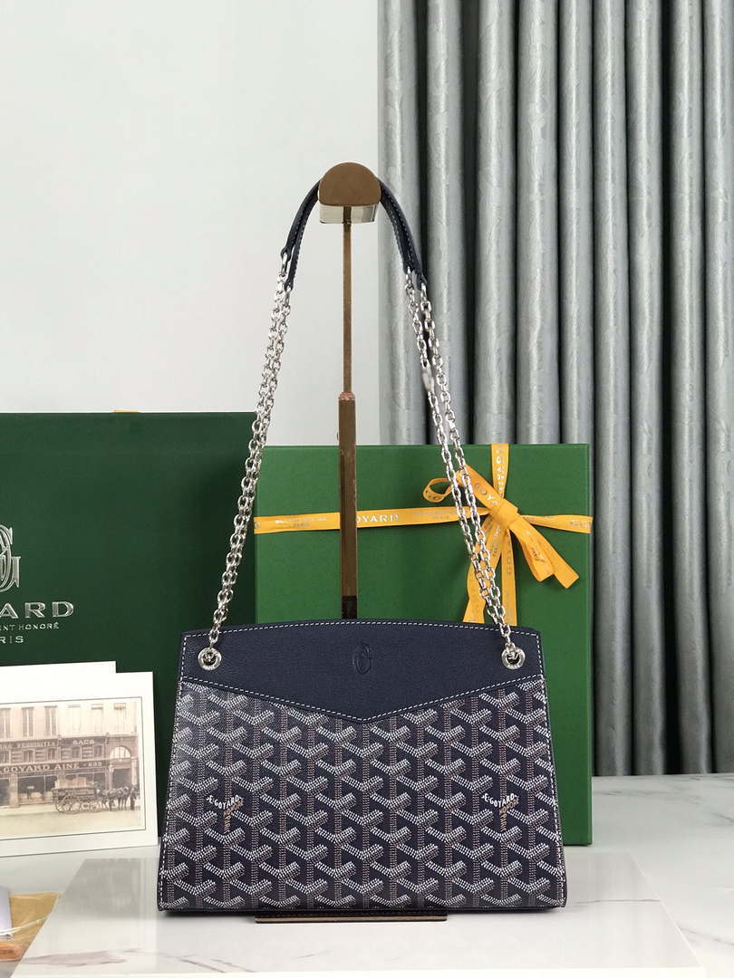 Goyard ROUETSPMLTY07CL07P Rouette Structur¨¦ PM Bag Navy Blue