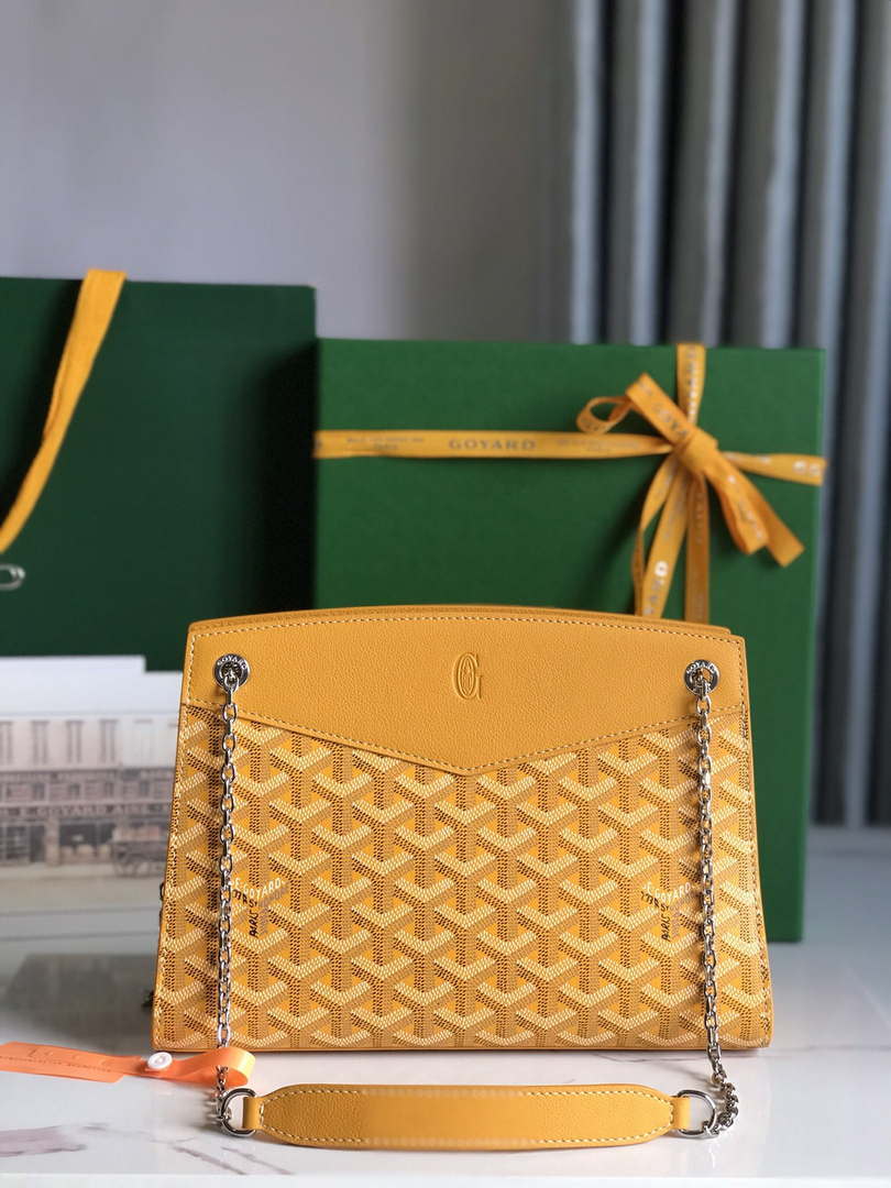 Goyard ROUETSPMLTY07CL07P Rouette Structur¨¦ PM Bag Yellow