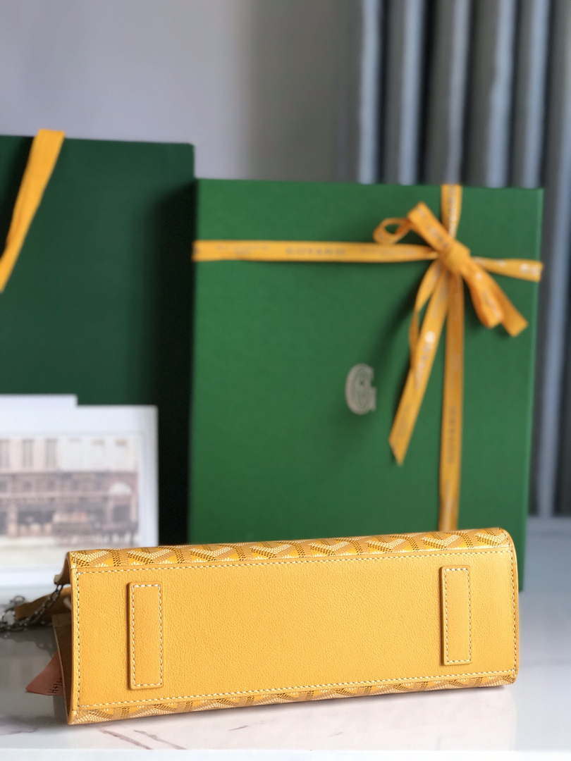 Goyard ROUETSPMLTY07CL07P Rouette Structur¨¦ PM Bag Yellow