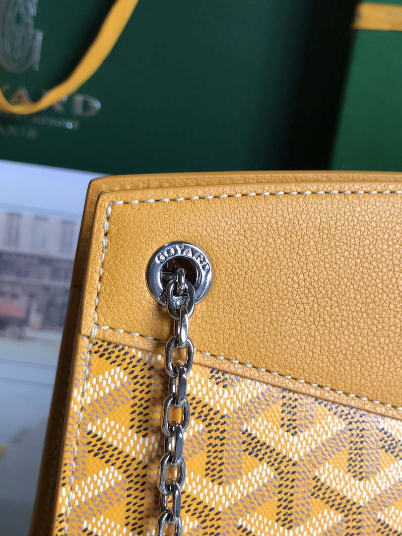 Goyard ROUETSPMLTY07CL07P Rouette Structur¨¦ PM Bag Yellow