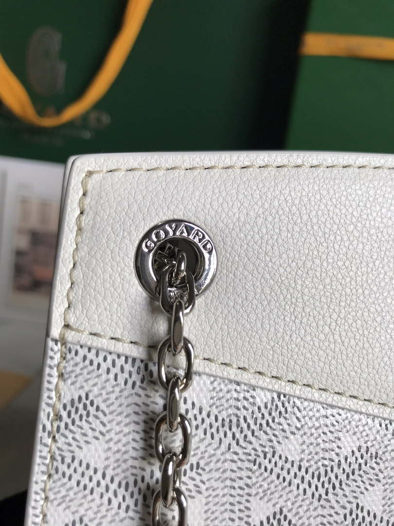 Goyard ROUETSPMLTY07CL07P Rouette Structur¨¦ PM Bag White