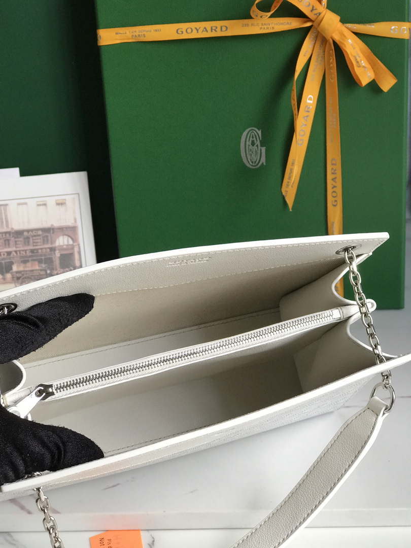 Goyard ROUETSPMLTY07CL07P Rouette Structur¨¦ PM Bag White