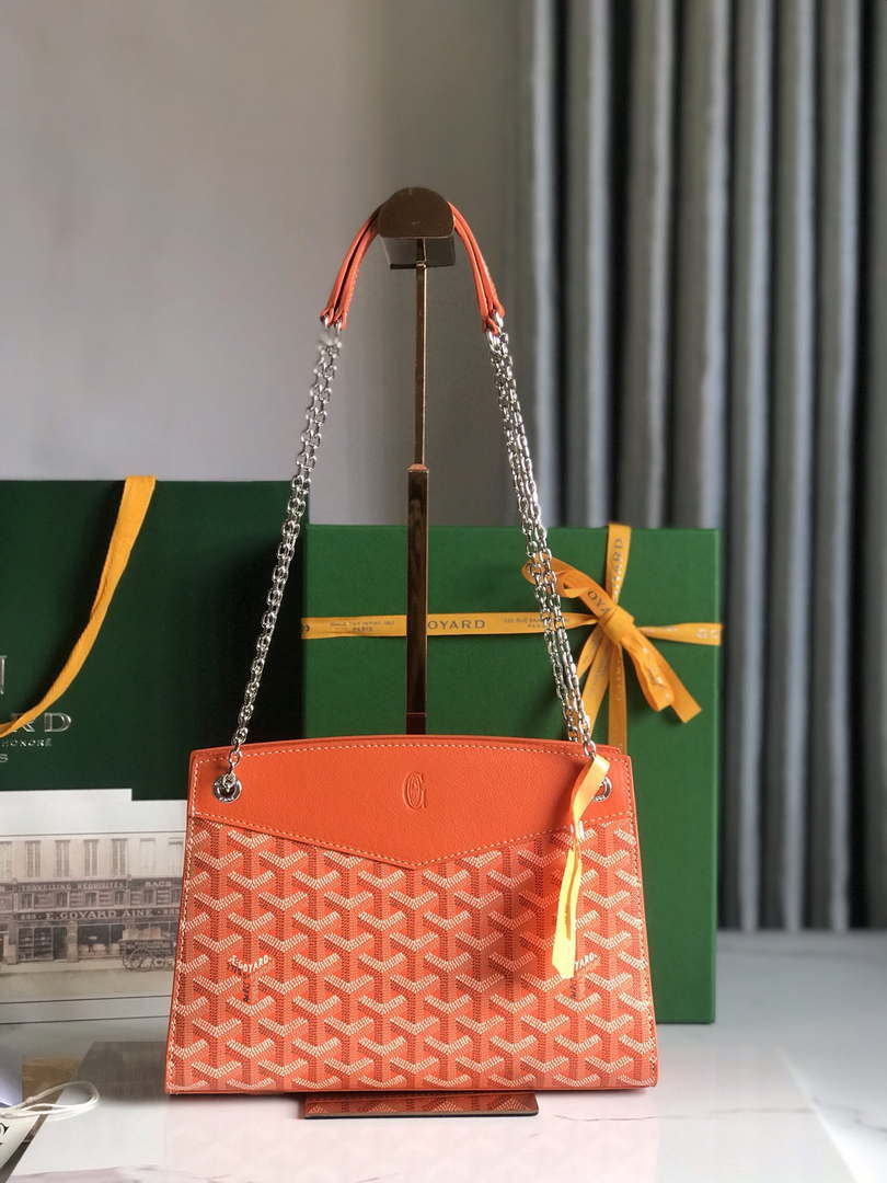 Goyard ROUETSPMLTY07CL07P Rouette Structur¨¦ PM Bag Orange
