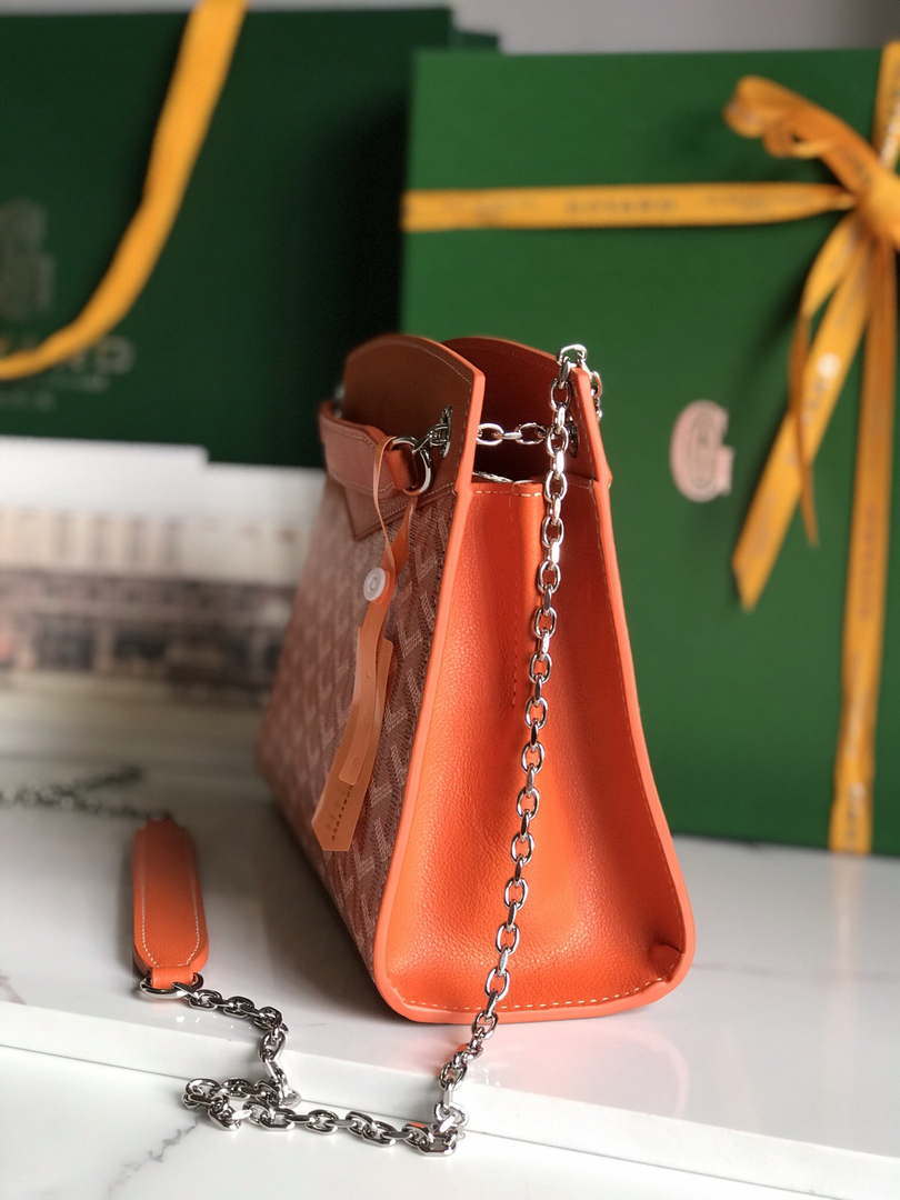 Goyard ROUETSPMLTY07CL07P Rouette Structur¨¦ PM Bag Orange