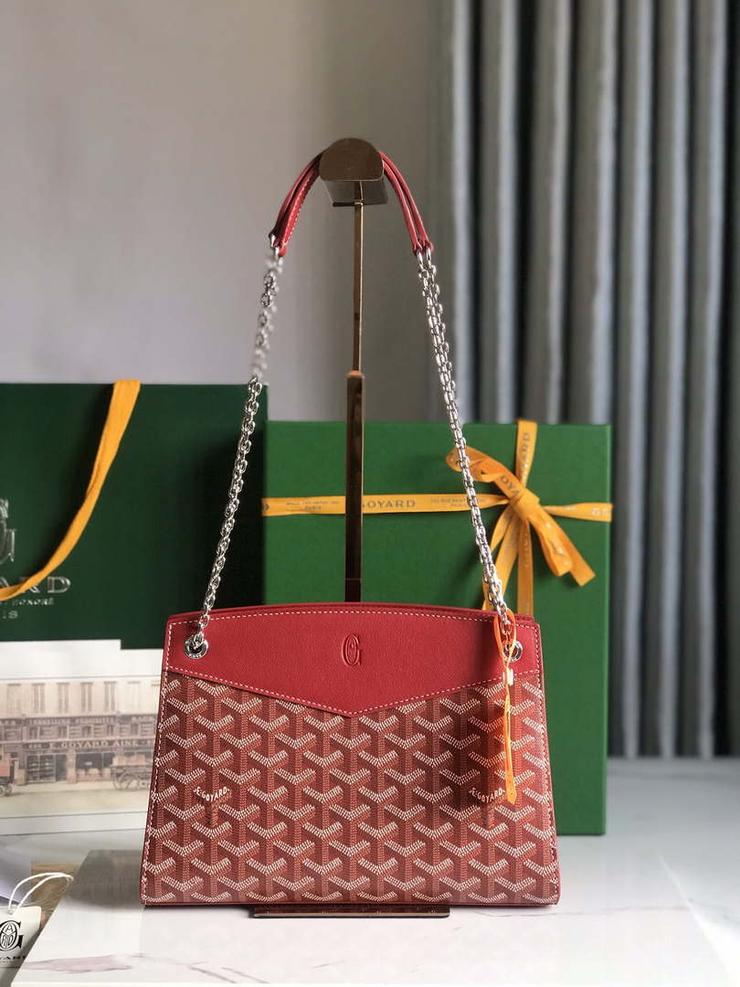Goyard ROUETSPMLTY07CL07P Rouette Structur¨¦ PM Bag Red