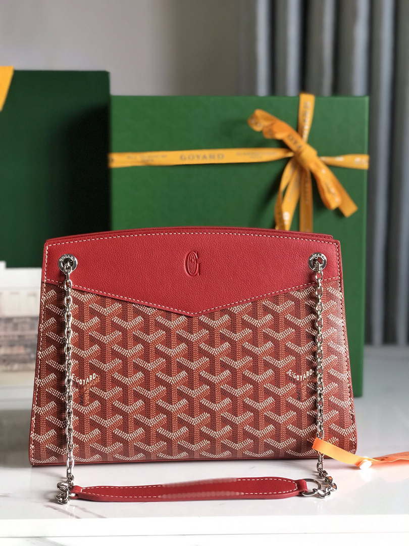 Goyard ROUETSPMLTY07CL07P Rouette Structur¨¦ PM Bag Red