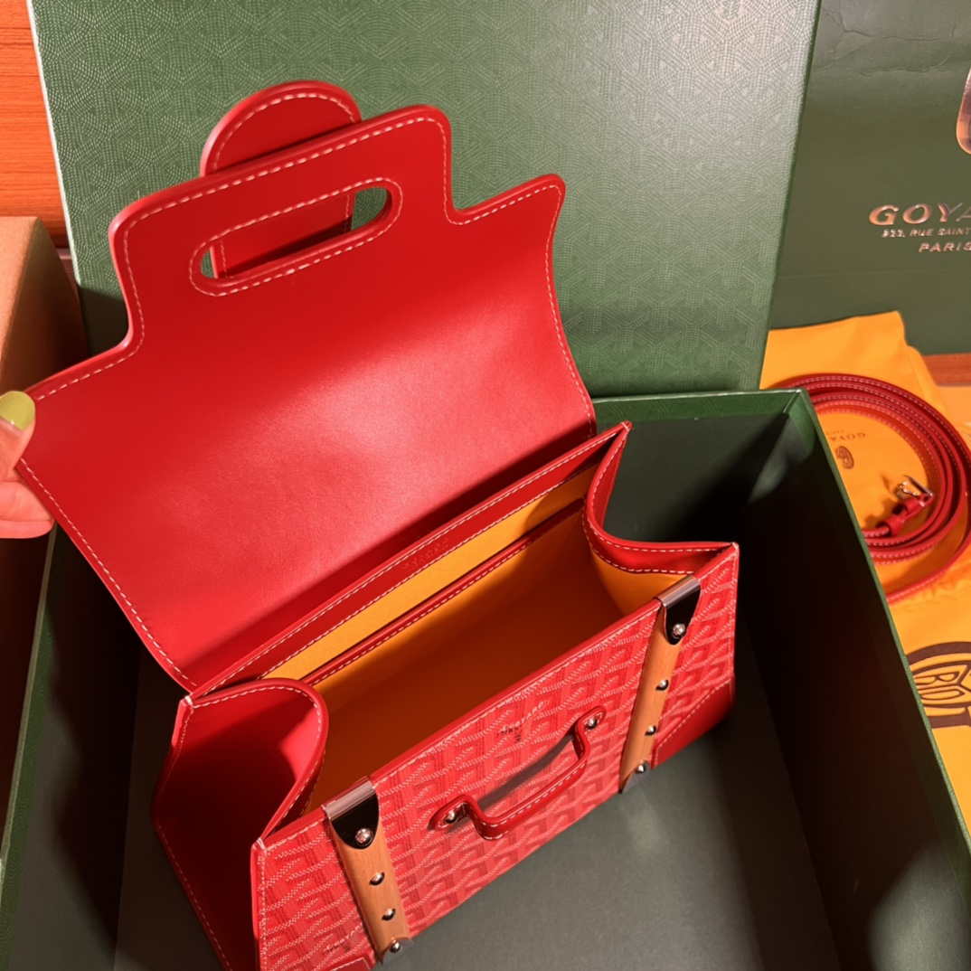 Goyard BPMLTY07CL07P Sac Saigon Pm Bag Red - Default Title - View 7