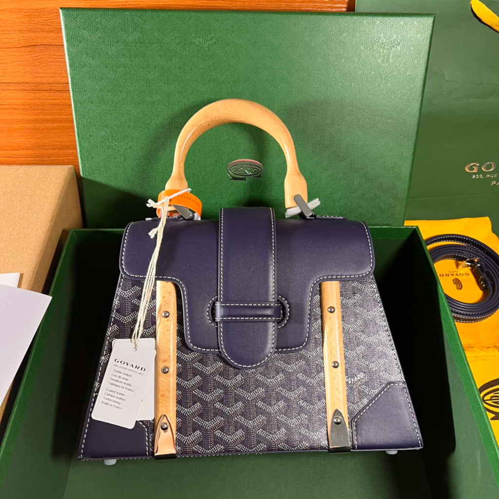 Goyard BPMLTY07CL07P Sac Saigon Pm Bag Navy Blue