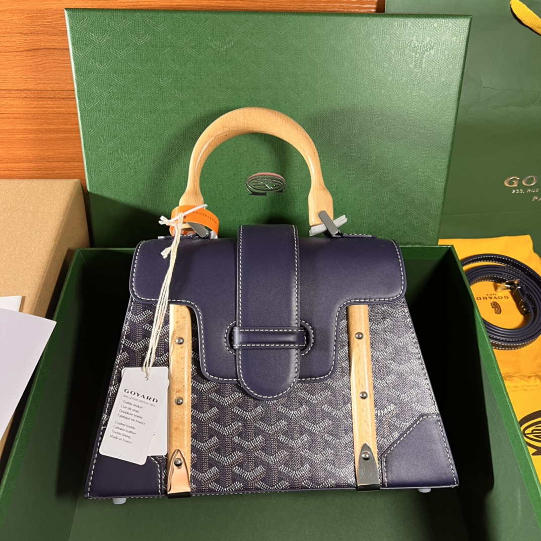 Goyard BPMLTY07CL07P Sac Saigon Pm Bag Navy Blue - Default Title - View 1