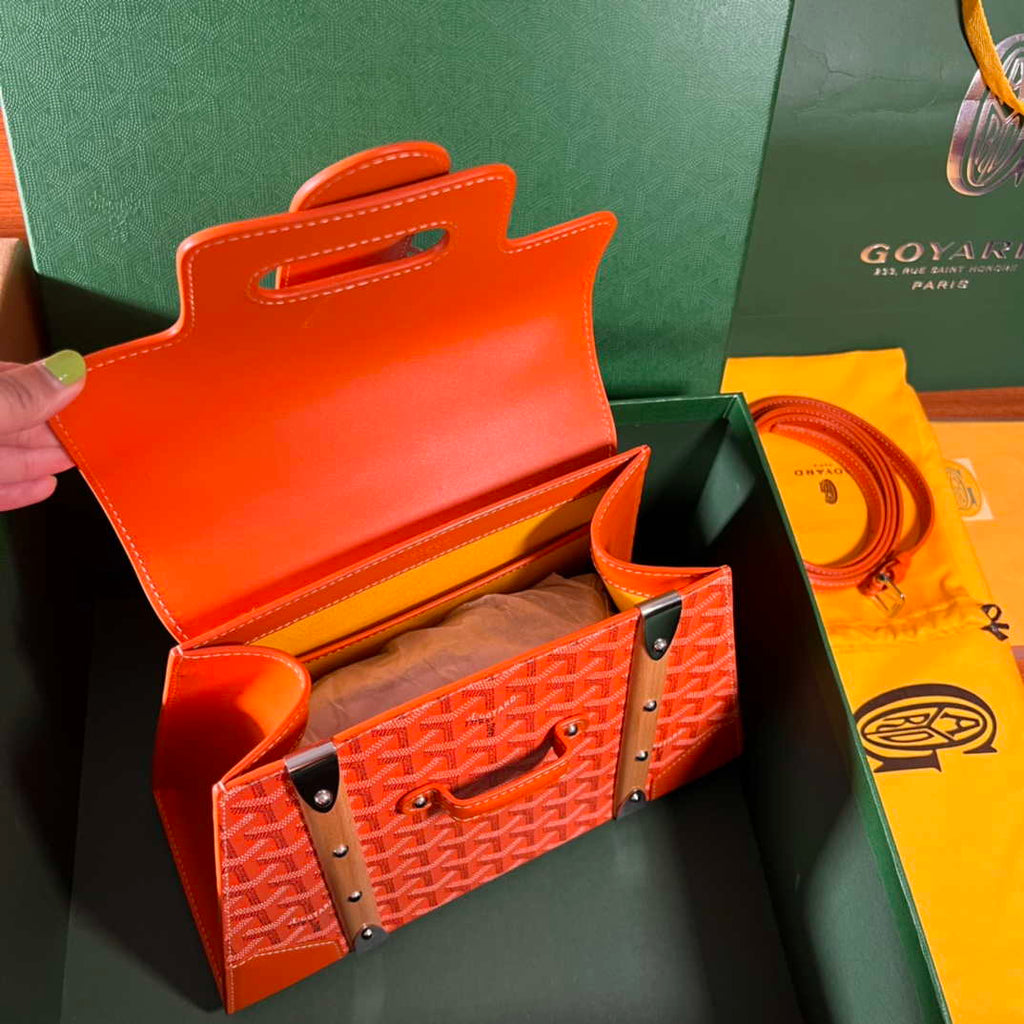 Goyard Sac Saigon Pm Bag BPMLTY07CL07P Orage Red