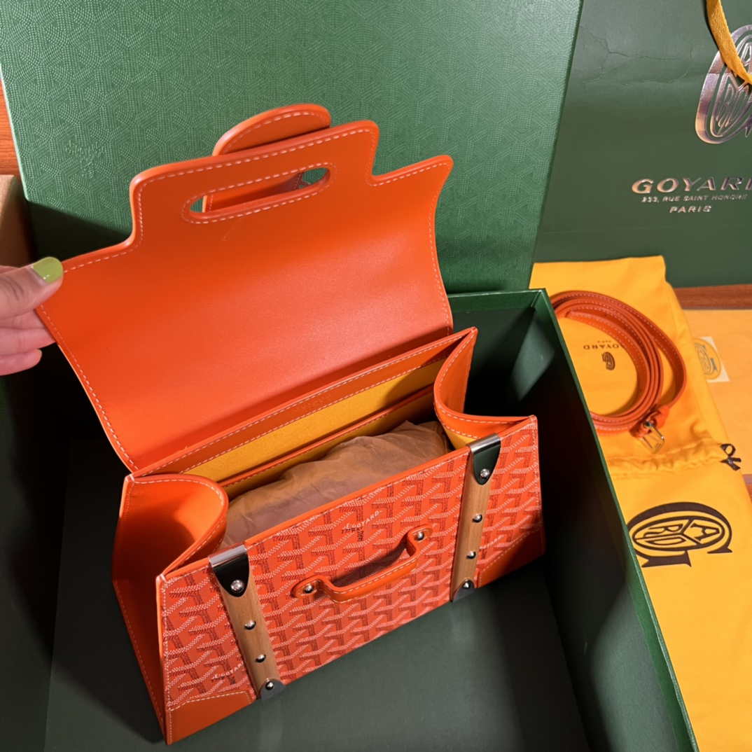 Goyard Sac Saigon Pm Bag BPMLTY07CL07P Orage Red - Default Title - View 8