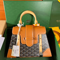 Goyard Sac Saigon Pm Bag BPMLTY07CL07P Black with Brown
