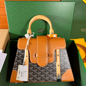 Goyard Sac Saigon Pm Bag BPMLTY07CL07P Black with Brown - Default Title - View 1
