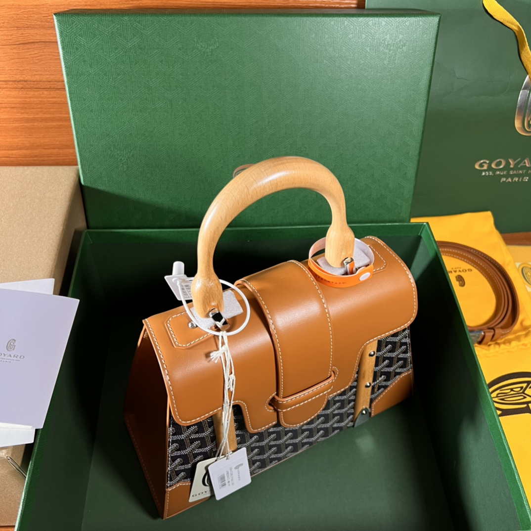 Goyard Sac Saigon Pm Bag BPMLTY07CL07P Black with Brown - Default Title - View 3