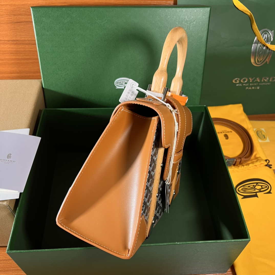 Goyard Sac Saigon Pm Bag BPMLTY07CL07P Black with Brown - Default Title - View 4