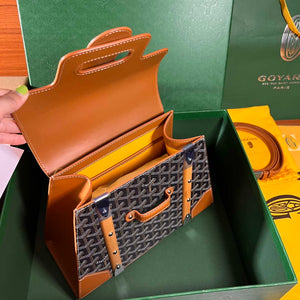 Goyard Sac Saigon Pm Bag BPMLTY07CL07P Black with Brown - Default Title - View 7