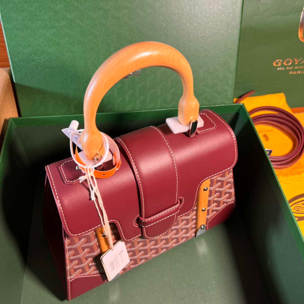 Goyard Sac Saigon Pm Bag BPMLTY07CL07P Wine Red