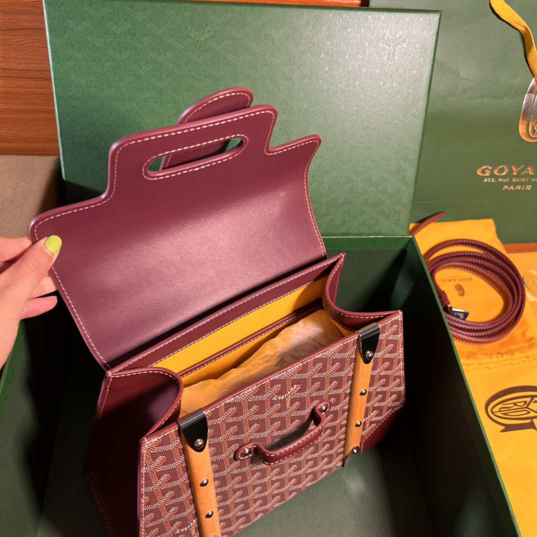 Goyard Sac Saigon Pm Bag BPMLTY07CL07P Wine Red - Default Title - View 7